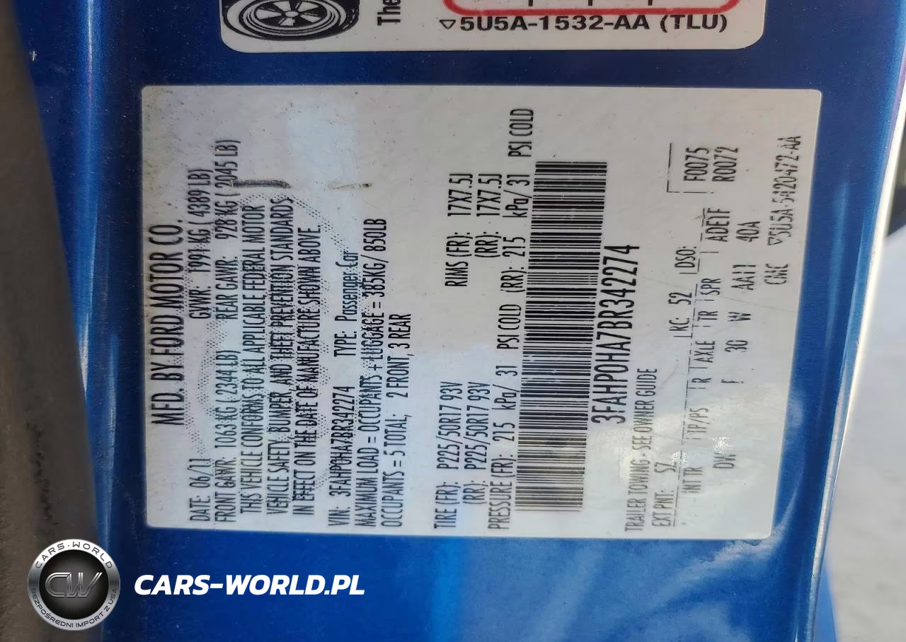2011 Ford Fusion Se VIN:3FAHP0HA7BR342274 - 12