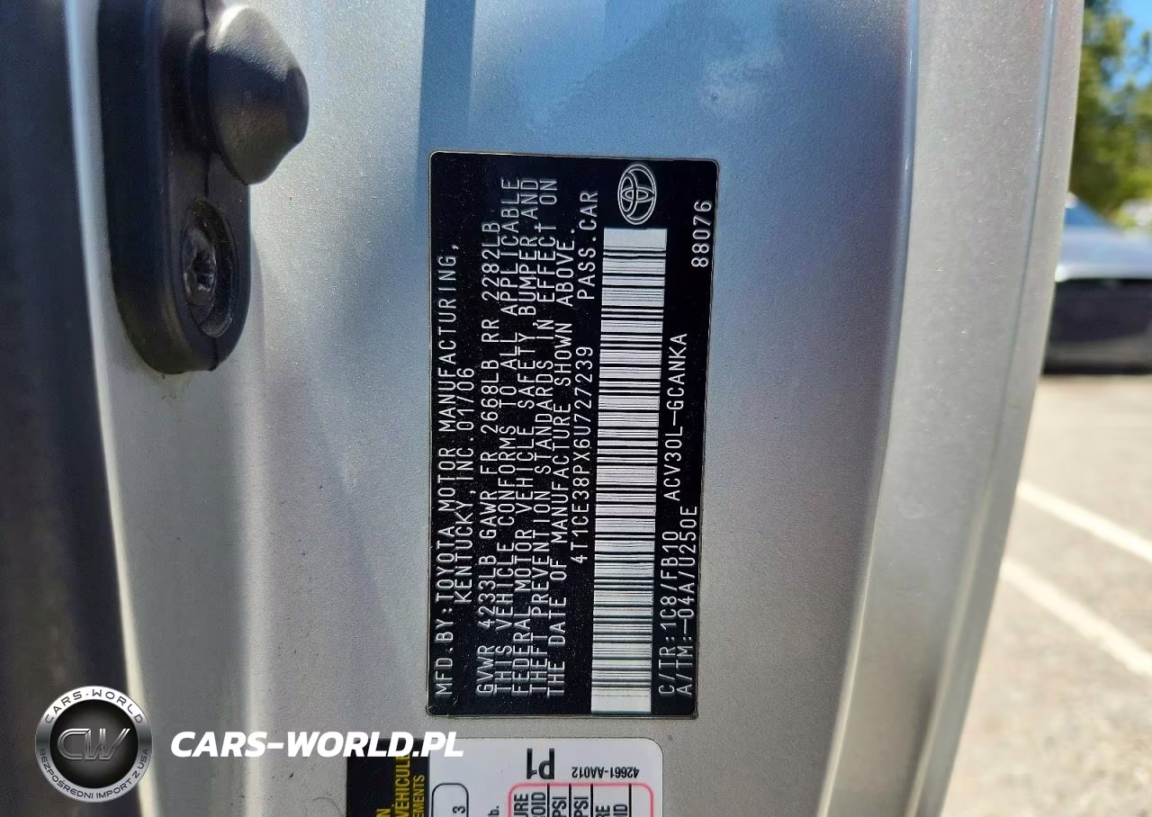 2006 Toyota Camry Solara Se VIN:4T1CE38PX6U727239 - 13