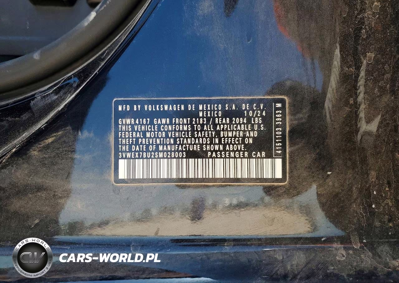 2025 Volkswagen Jetta Se VIN:3VWEX7BU2SM028003 - 13