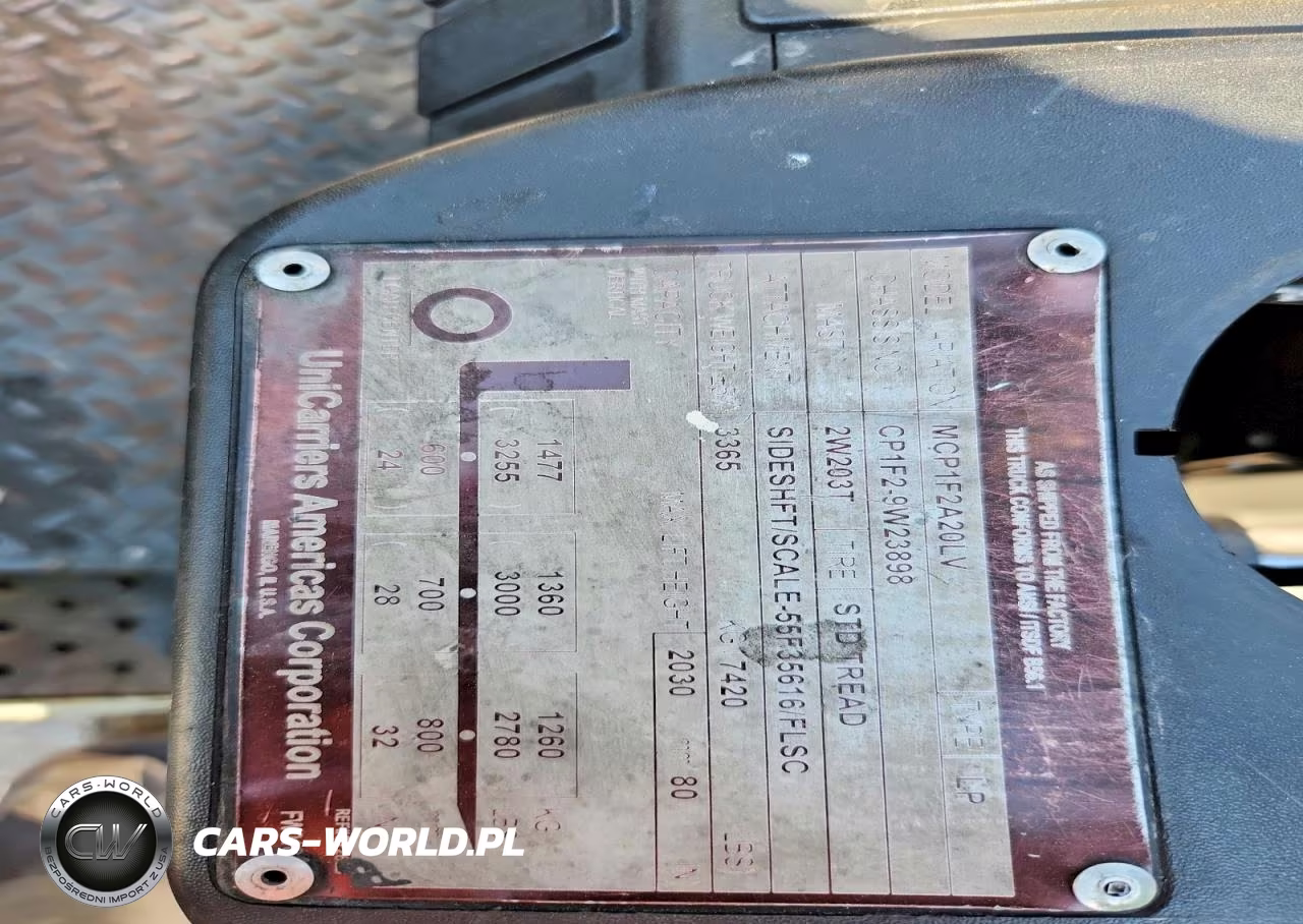 2017 Unicarriers Mcp1F2A20Lv Forklift VIN:CP1F29W23898 - 10