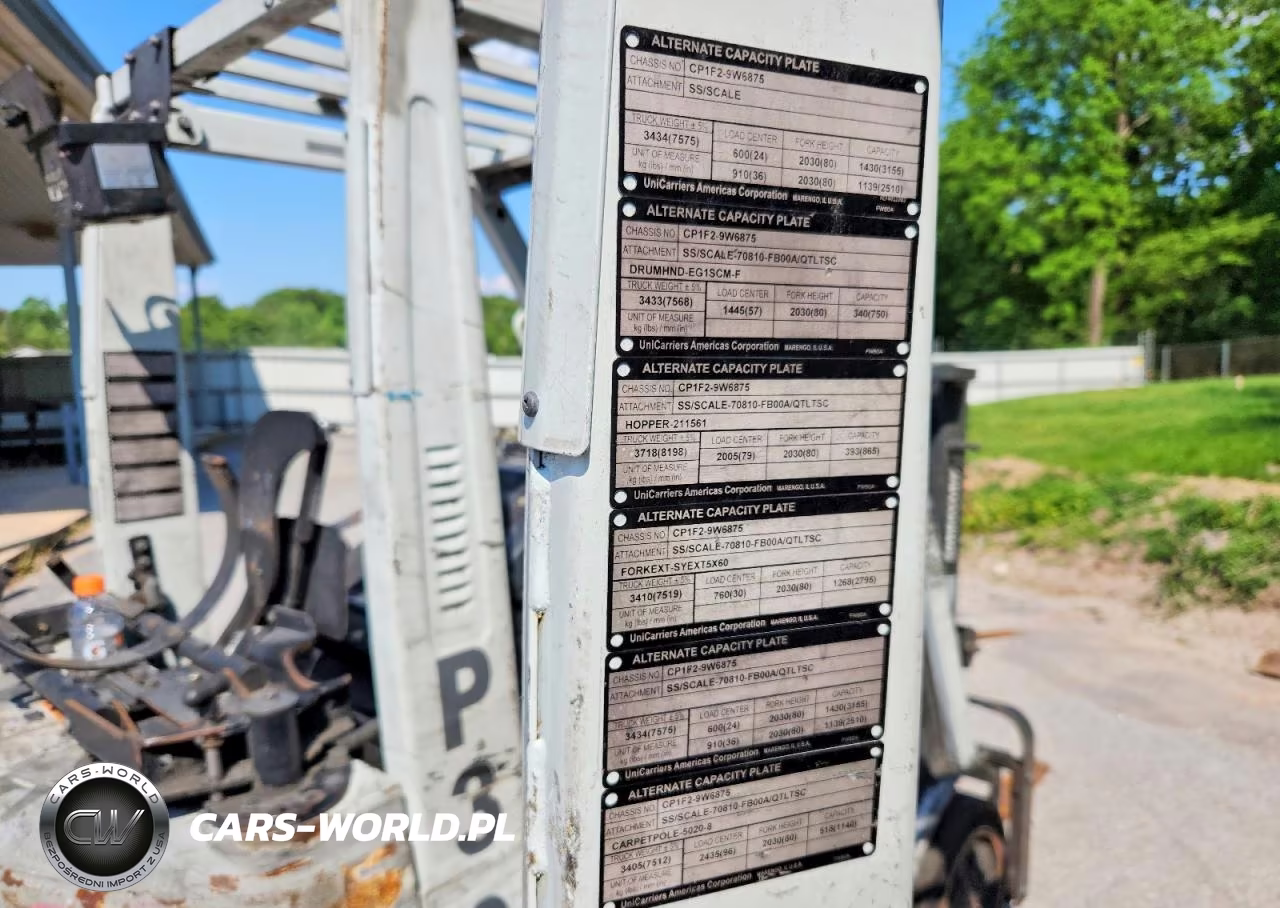 2015 Unicarriers Forklift VIN:CP1F29W6875 - 10