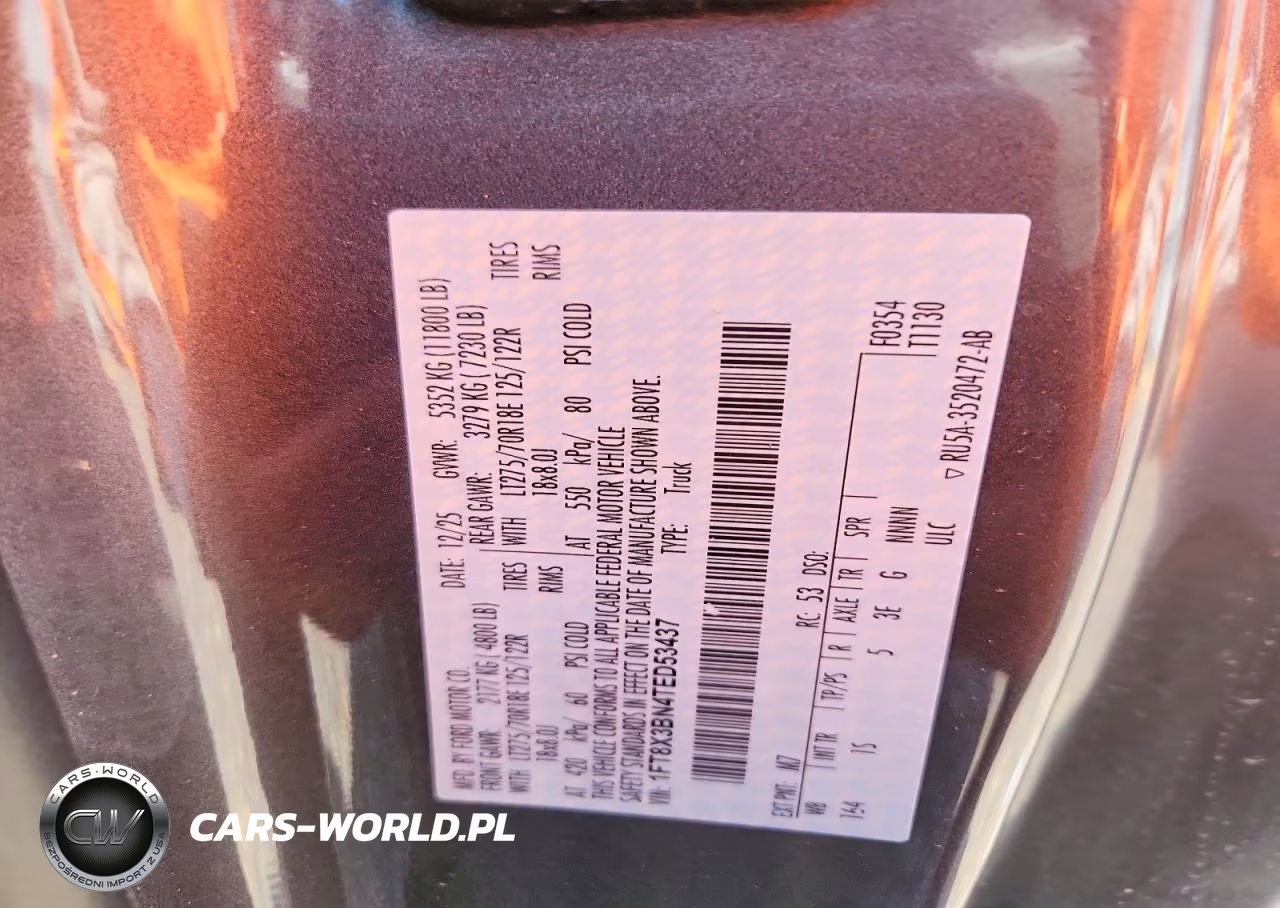2026 Ford F350 VIN:1FT8X3BN4TED53437 - 12