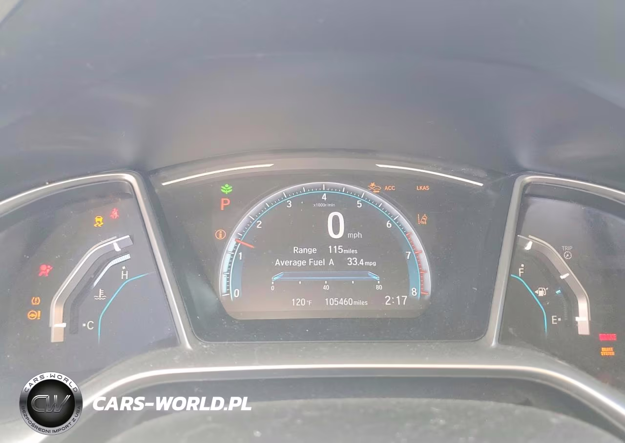 2020 Honda Civic Ex VIN:19XFC1F37LE212995 - 9