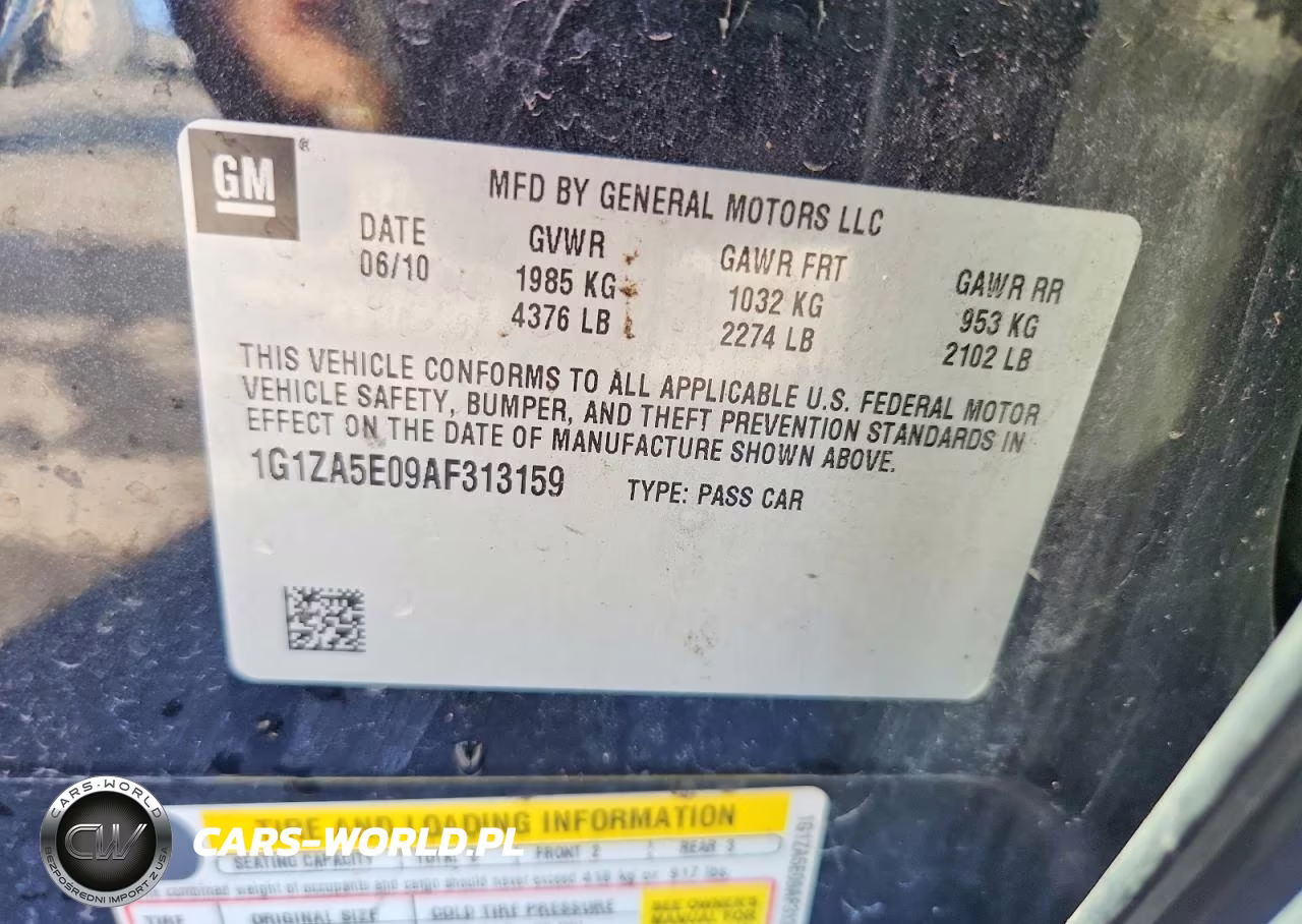2010 Chevrolet Malibu Ls VIN:1G1ZA5E09AF313159 - 12