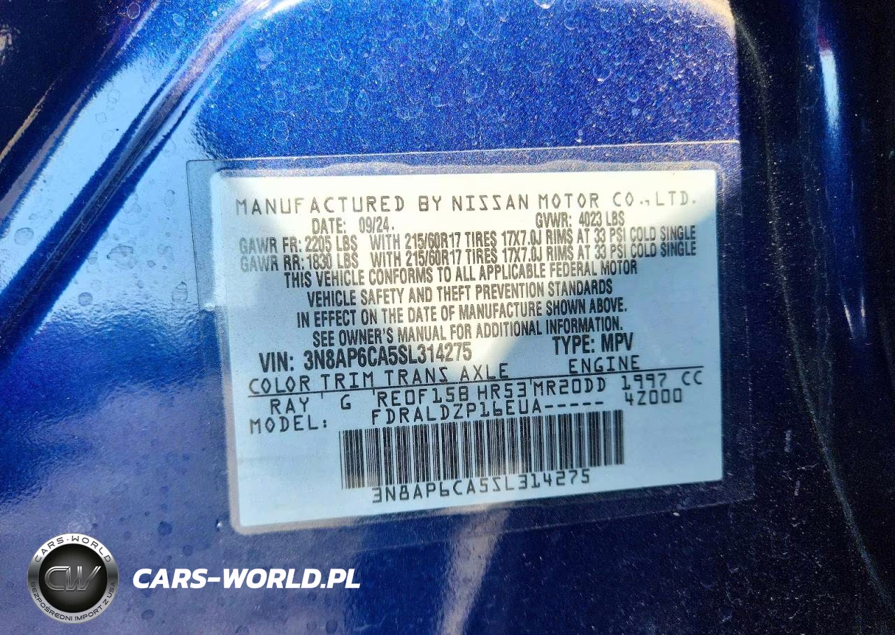 2025 Nissan Kicks Sv VIN:3N8AP6CA5SL314275 - 13
