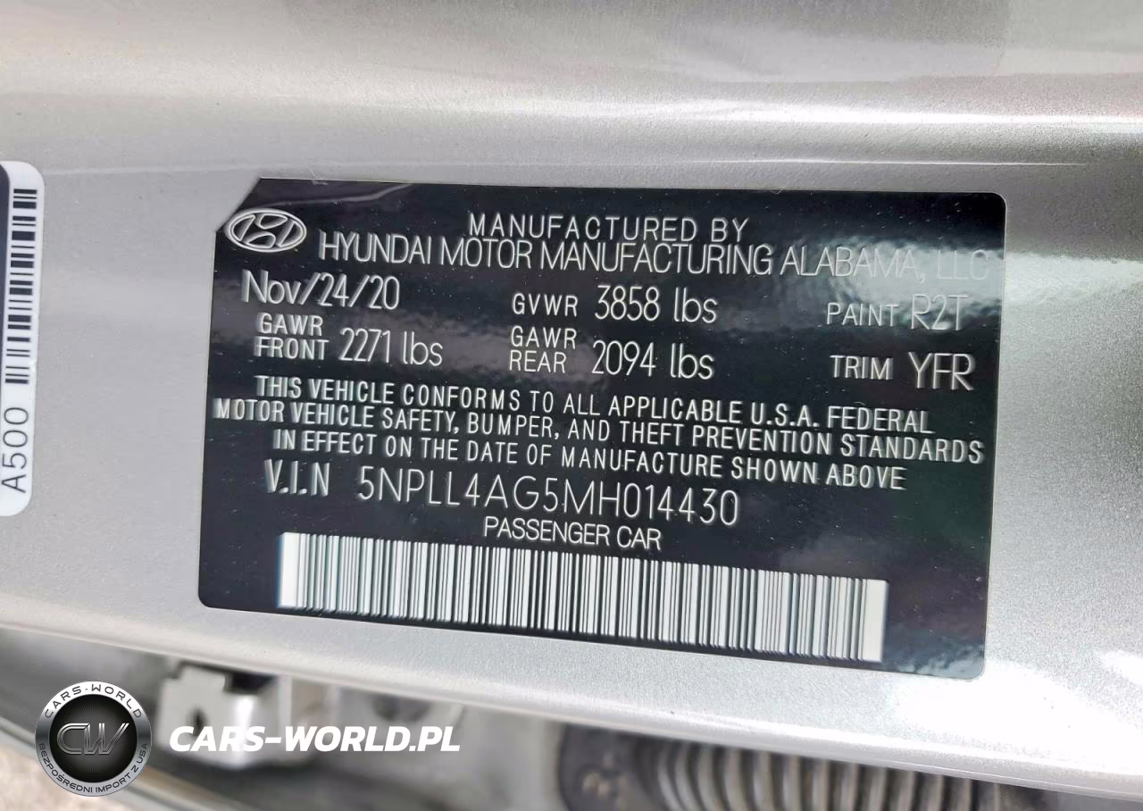 2021 Hyundai Elantra Se VIN:5NPLL4AG5MH014430 - 12
