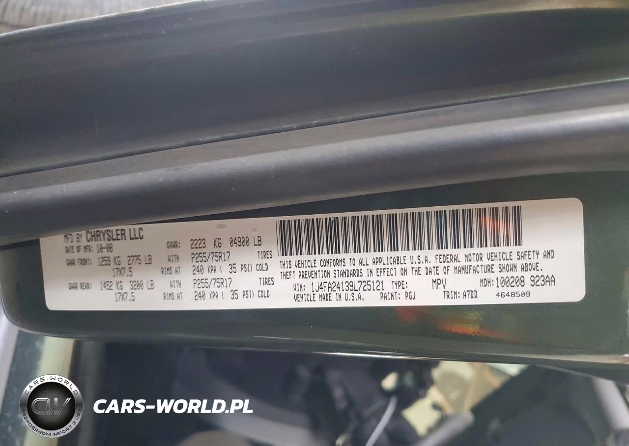 2009 Jeep Wrangler X VIN:1J4FA24139L725121 - 12