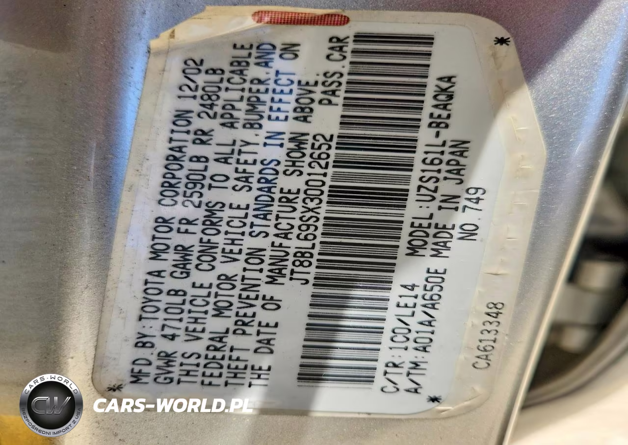 2003 Lexus Gs 430 VIN:JT8BL69SX30012652 - 13
