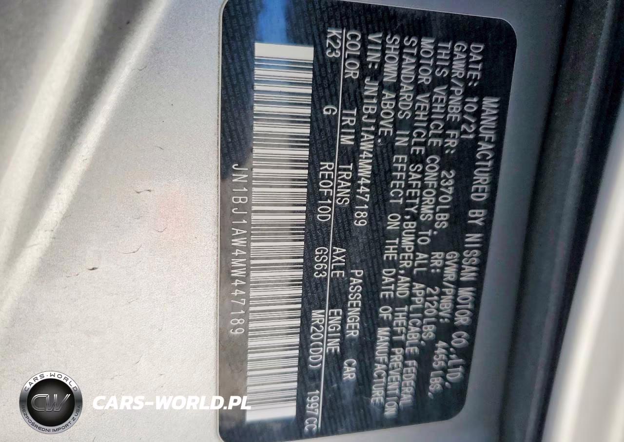 2021 Nissan Rogue Sport S VIN:JN1BJ1AW4MW447189 - 14