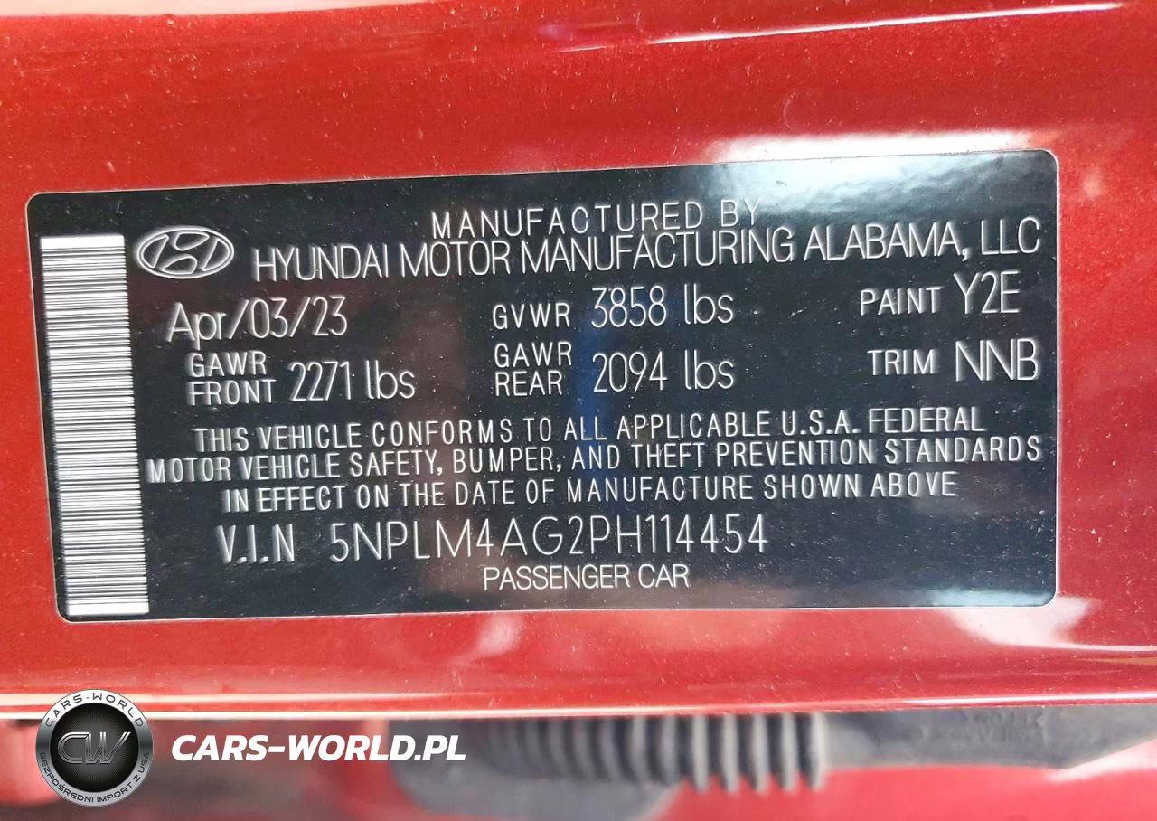 2023 Hyundai Elantra Sel VIN:5NPLM4AG2PH114454 - 12