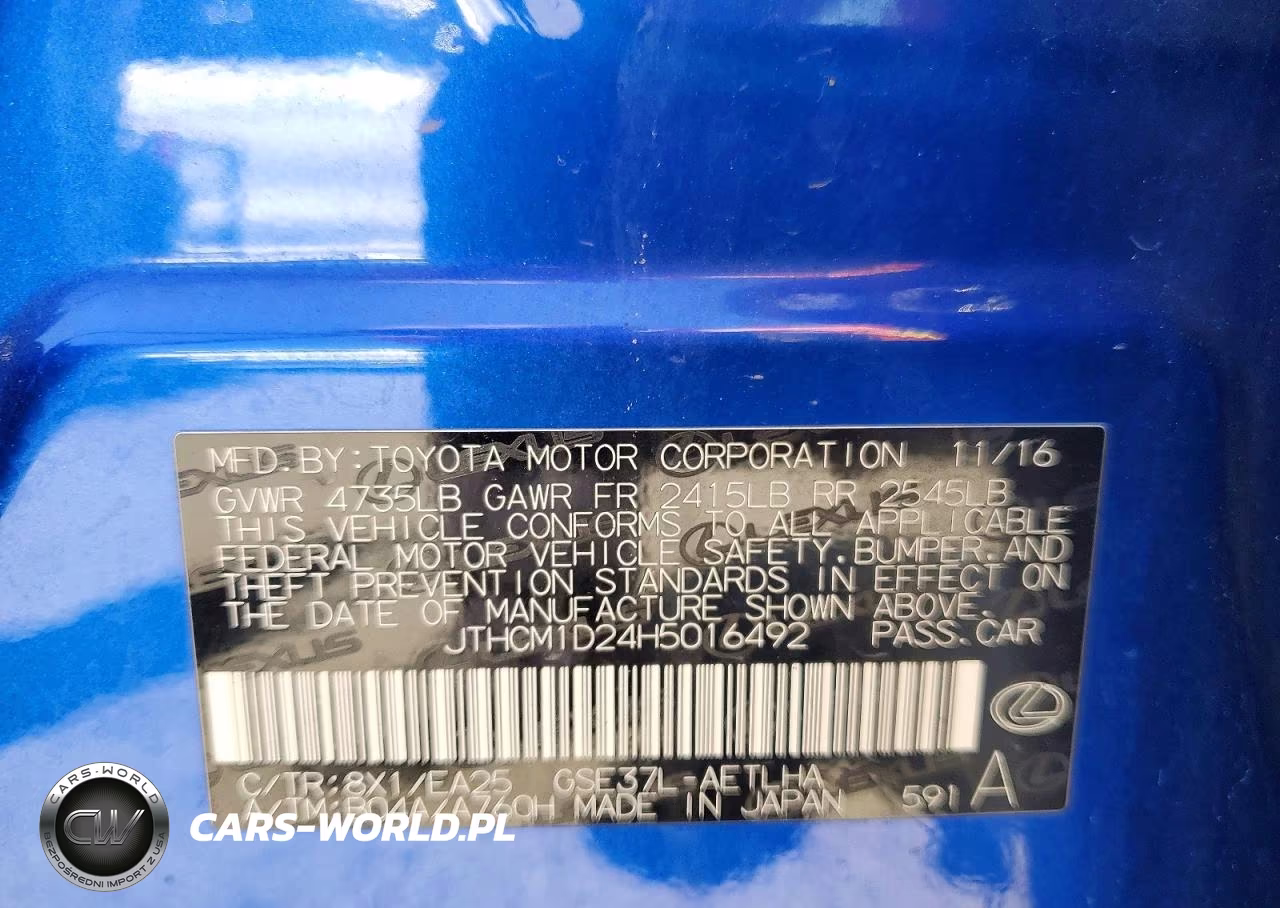 2017 Lexus Is 300 VIN:JTHCM1D24H5016492 - 13