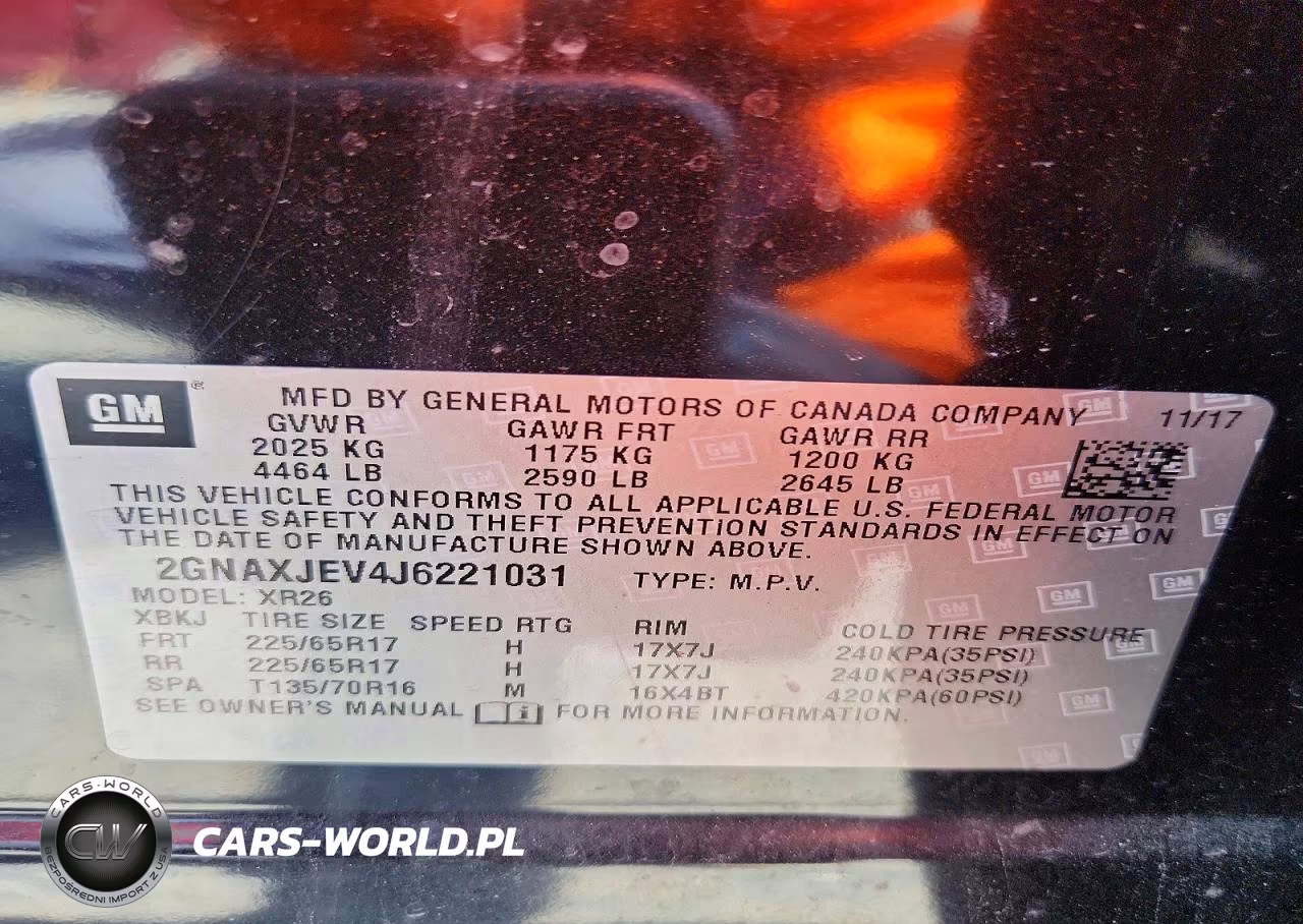 2018 Chevrolet Equinox Lt VIN:2GNAXJEV4J6221031 - 14