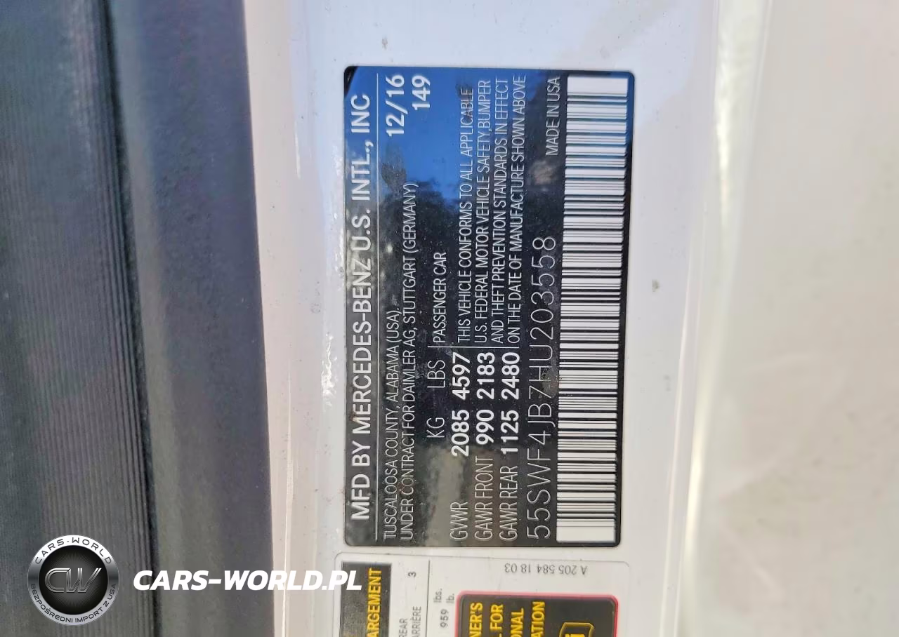 2017 Mercedes-Benz C 300 VIN:55SWF4JB7HU203558 - 13