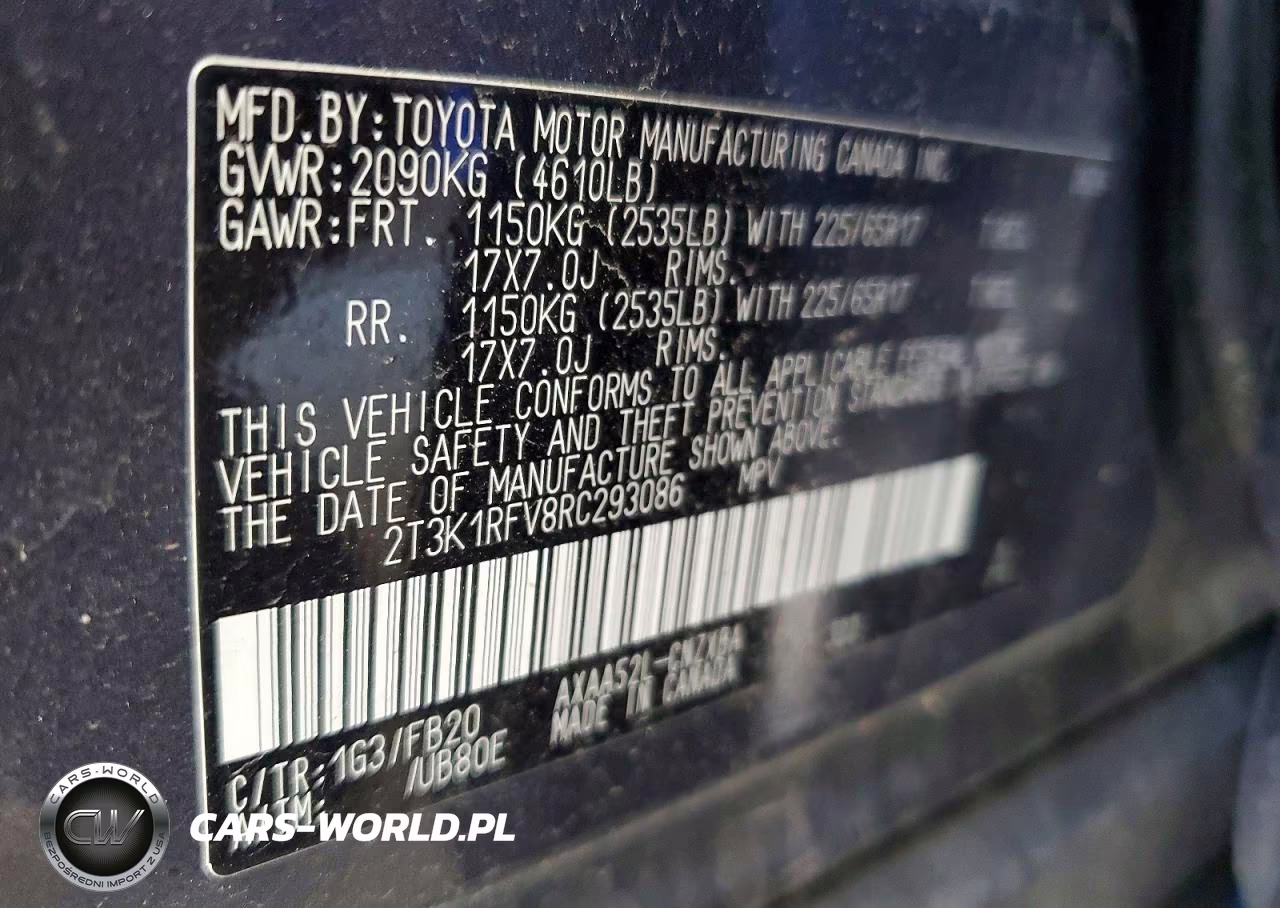2024 Toyota Rav4 Le VIN:2T3K1RFV8RC293086 - 13