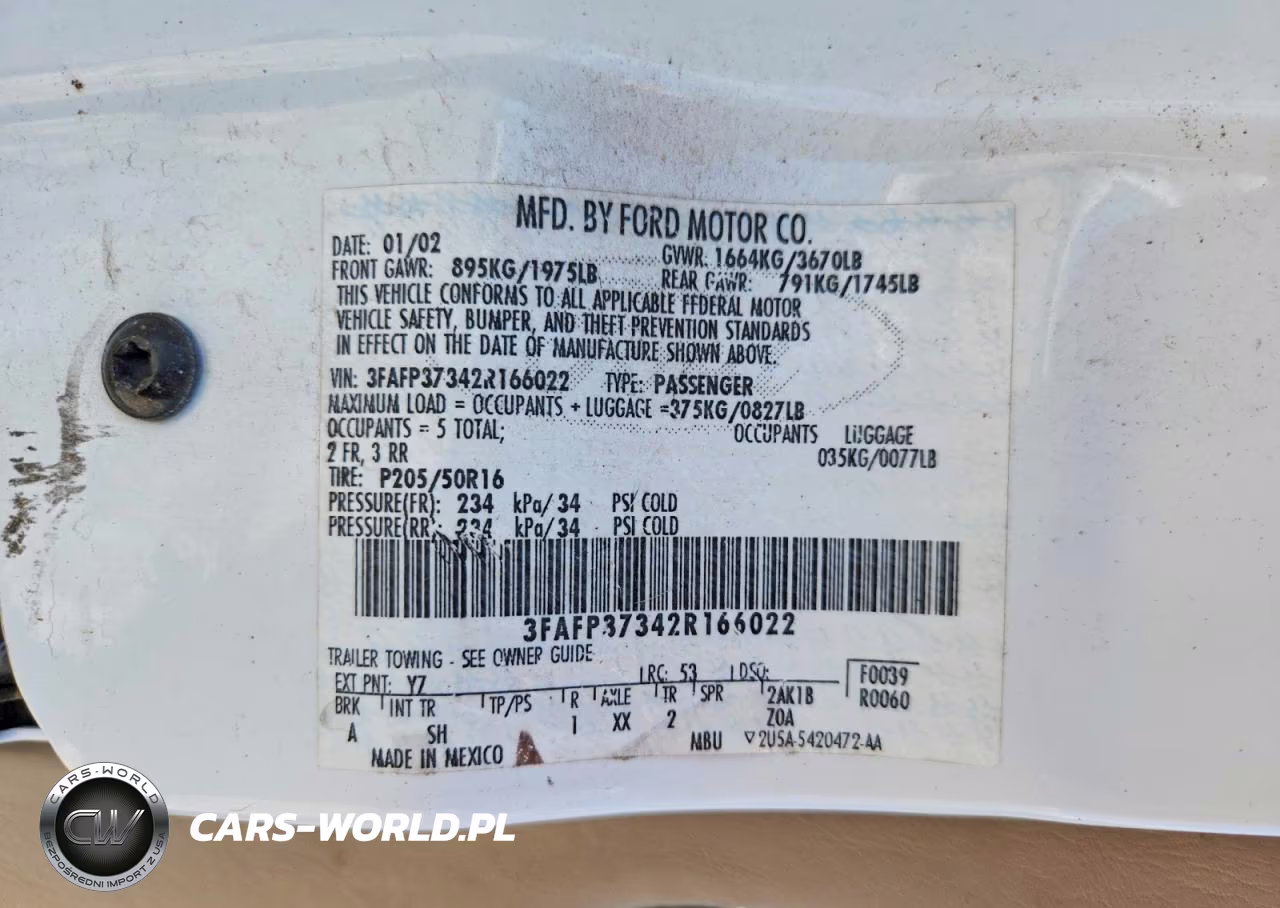 2002 Ford Focus Zx5 VIN:3FAFP37342R166022 - 12
