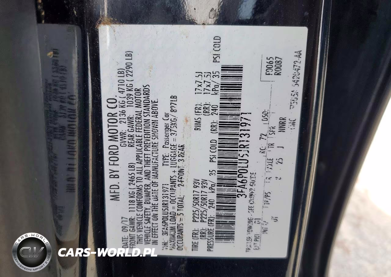 2018 Ford Fusion Se Hybrid VIN:3FA6P0LU5JR131971 - 12