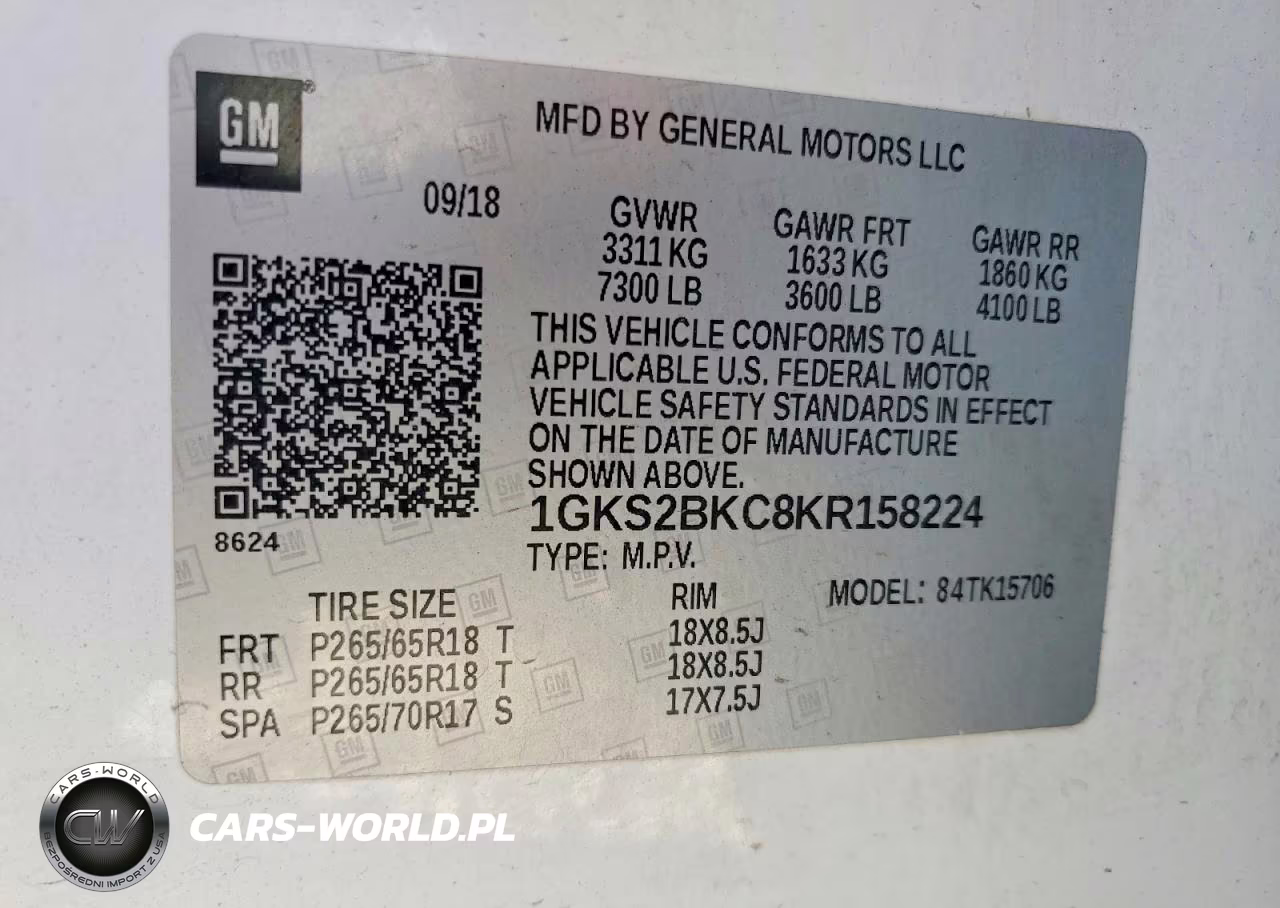 2019 GMC Yukon Slt VIN:1GKS2BKC8KR158224 - 13