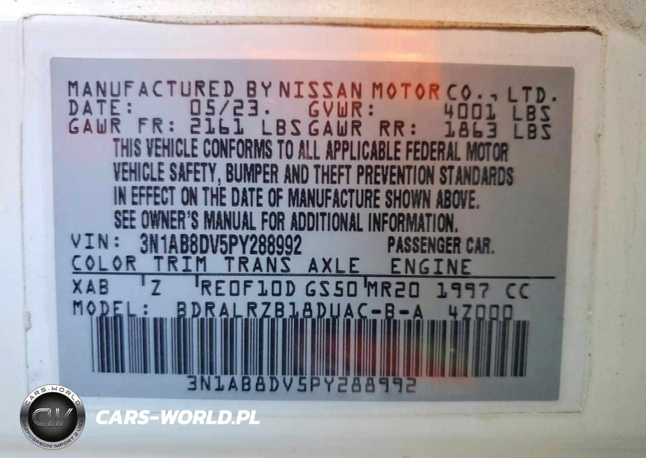 2023 Nissan Sentra Sr Xtronic Cvt VIN:3N1AB8DV5PY288992 - 12