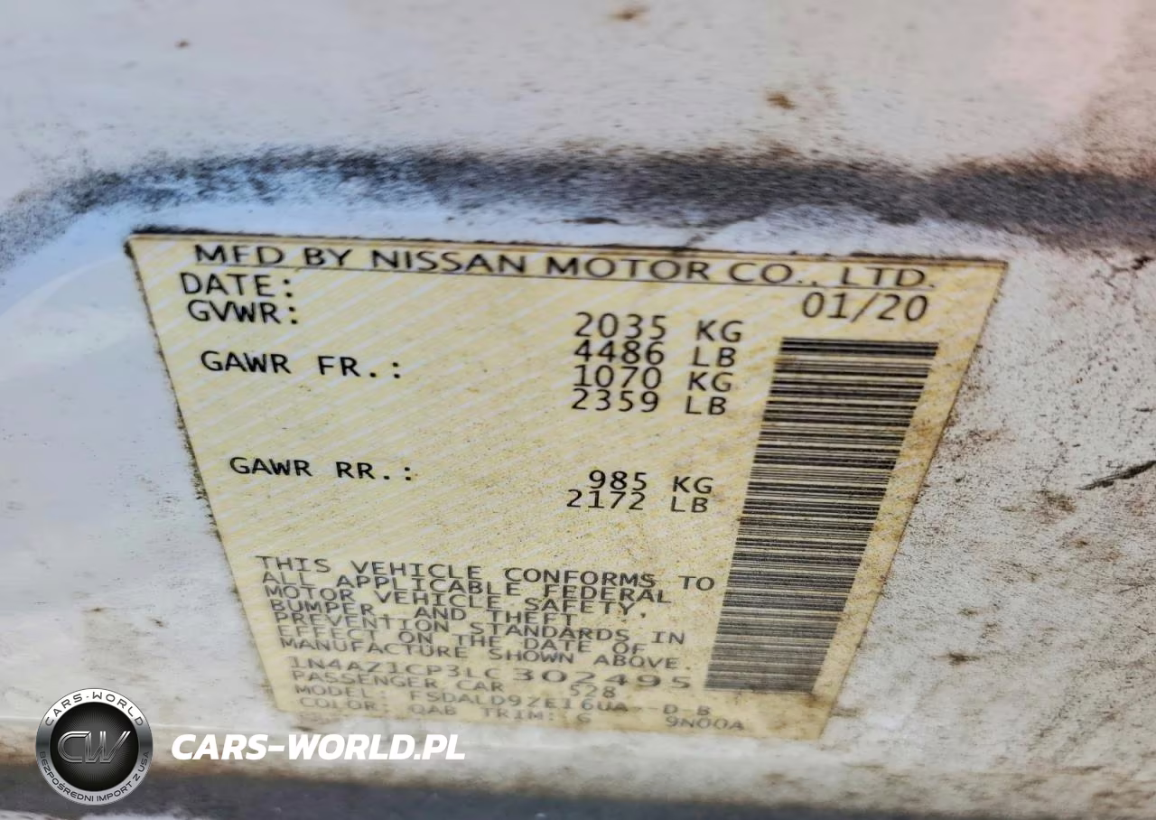 2020 Nissan Leaf Sv VIN:1N4AZ1CP3LC302495 - 12