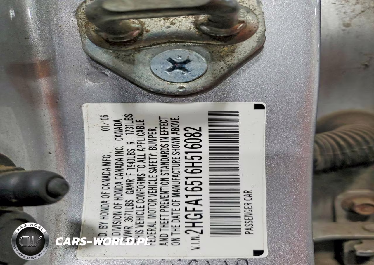 2006 Honda Civic Lx VIN:2HGFA16516H516082 - 13