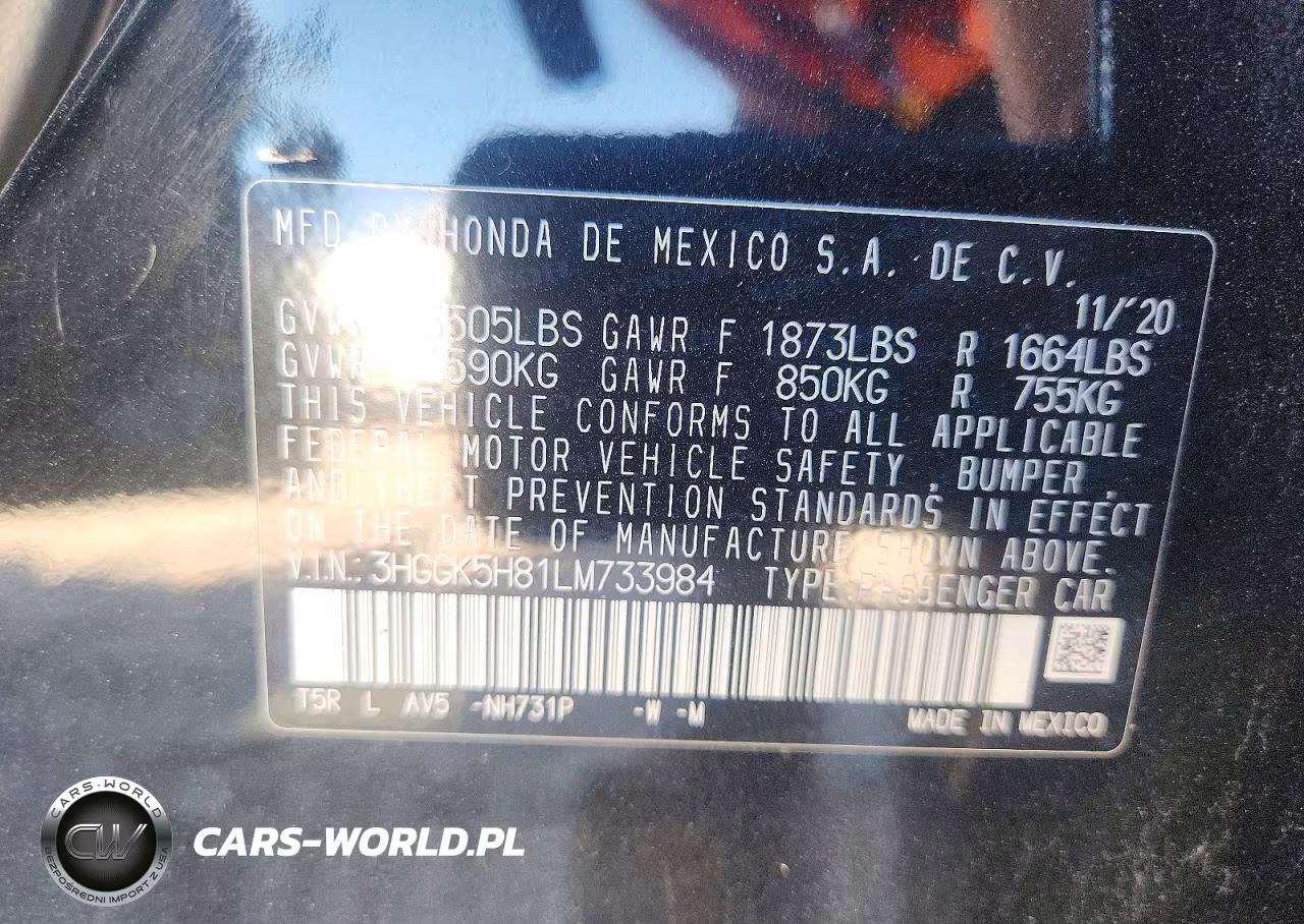 2020 Honda Fit Ex VIN:3HGGK5H81LM733984 - 12