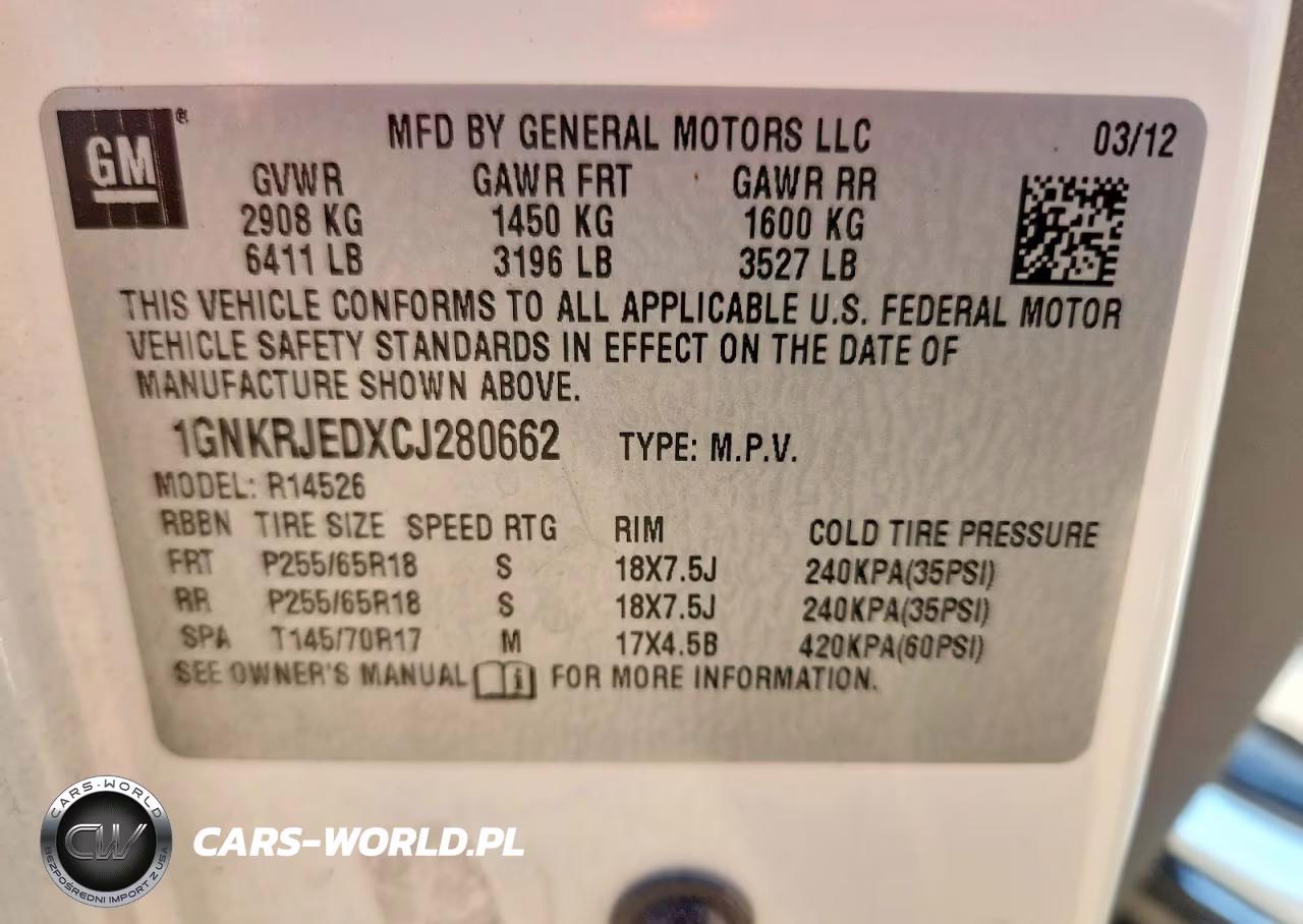 2012 Chevrolet Traverse Lt VIN:1GNKRJEDXCJ280662 - 13