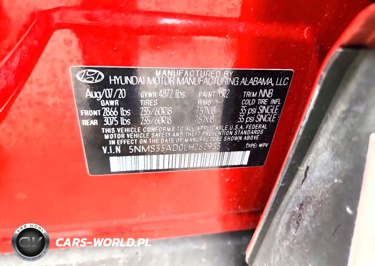 2020 Hyundai Santa Fe Sel VIN:5NMS33AD0LH262933 - 13