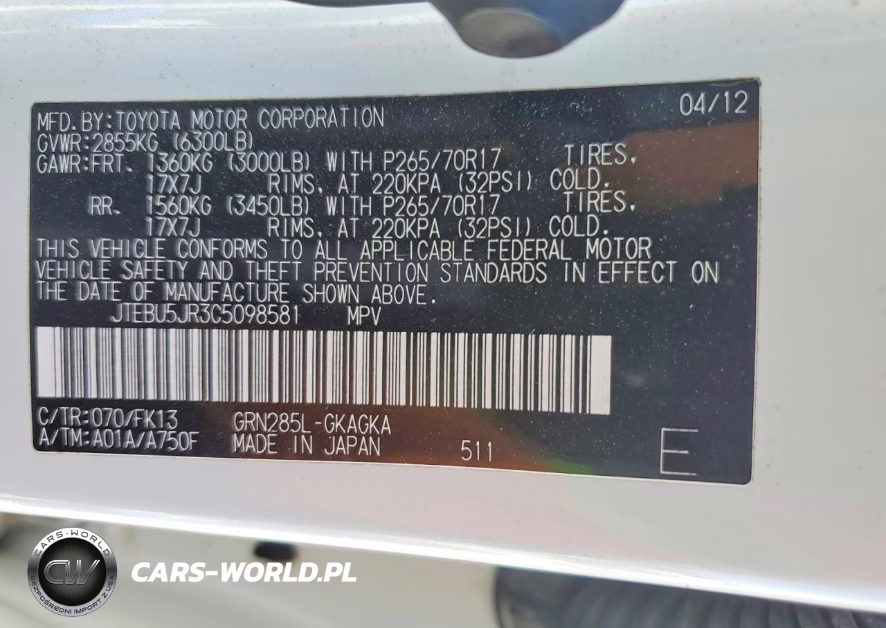 2012 Toyota 4Runner Sr5 VIN:JTEBU5JR3C5098581 - 13
