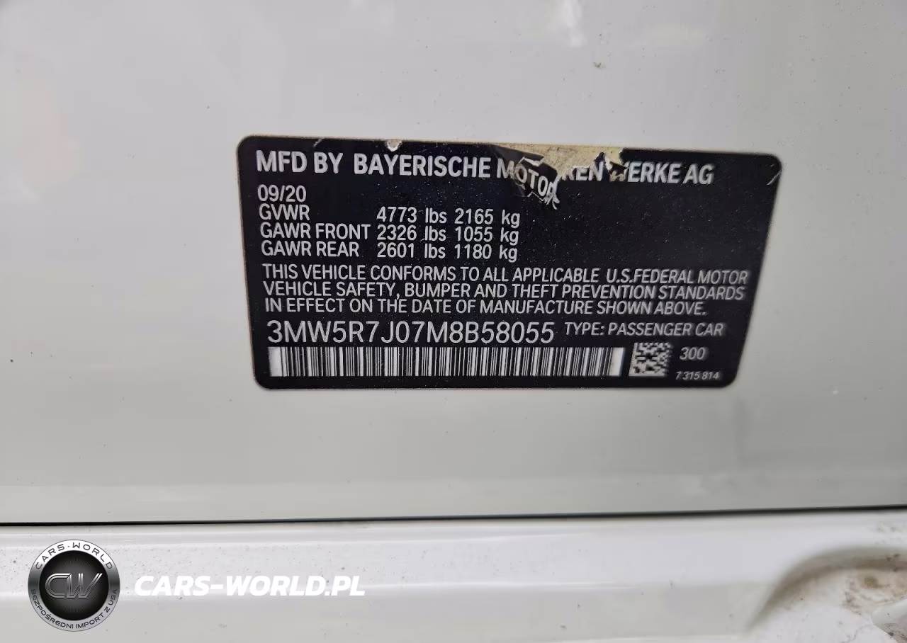 2021 BMW 330Xi VIN:3MW5R7J07M8B58055 - 12