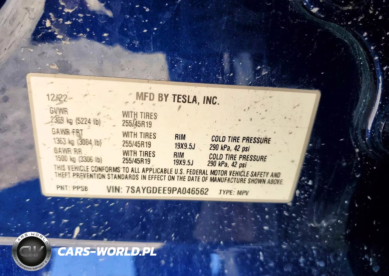 2023 Tesla Model Y VIN:7SAYGDEE9PA046562 - 14