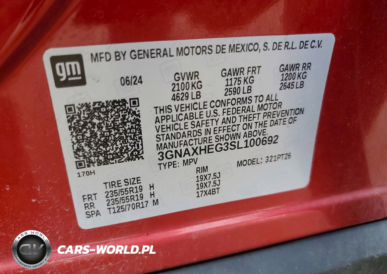 2025 Chevrolet Equinox Lt VIN:3GNAXHEG3SL100692 - 14