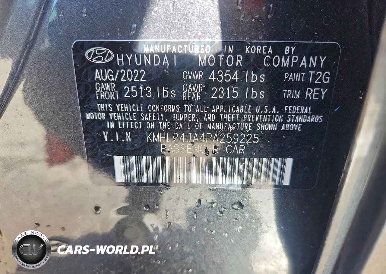 2023 Hyundai Sonata Se VIN:KMHL24JA4PA259225 - 13