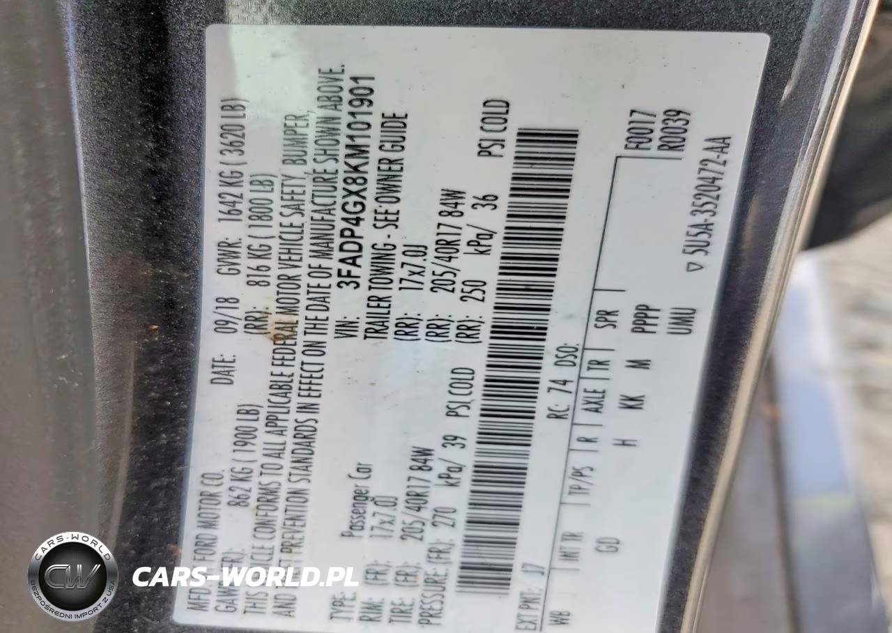 2019 Ford Fiesta St VIN:3FADP4GX8KM101901 - 13
