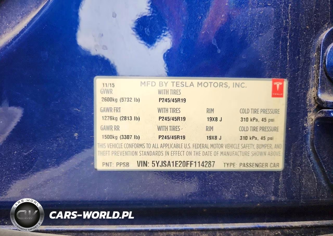2015 Tesla Model S VIN:5YJSA1E20FF114287 - 12