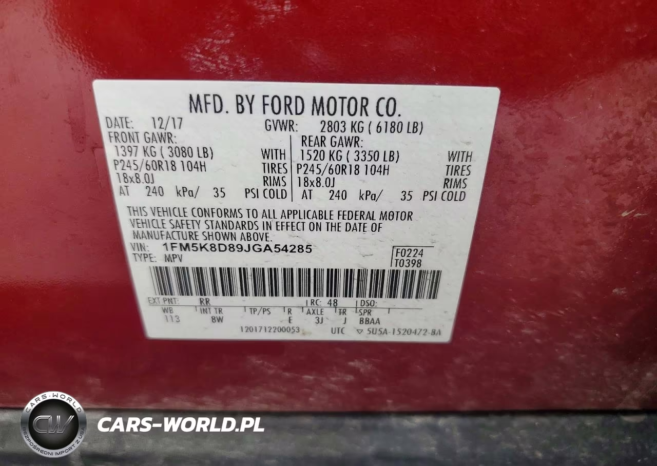 2018 Ford Explorer Xlt VIN:1FM5K8D89JGA54285 - 13