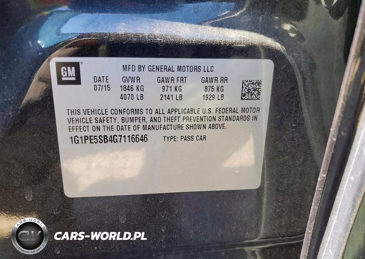 2016 Chevrolet Cruze Limited Lt VIN:1G1PE5SB4G7116646 - 12