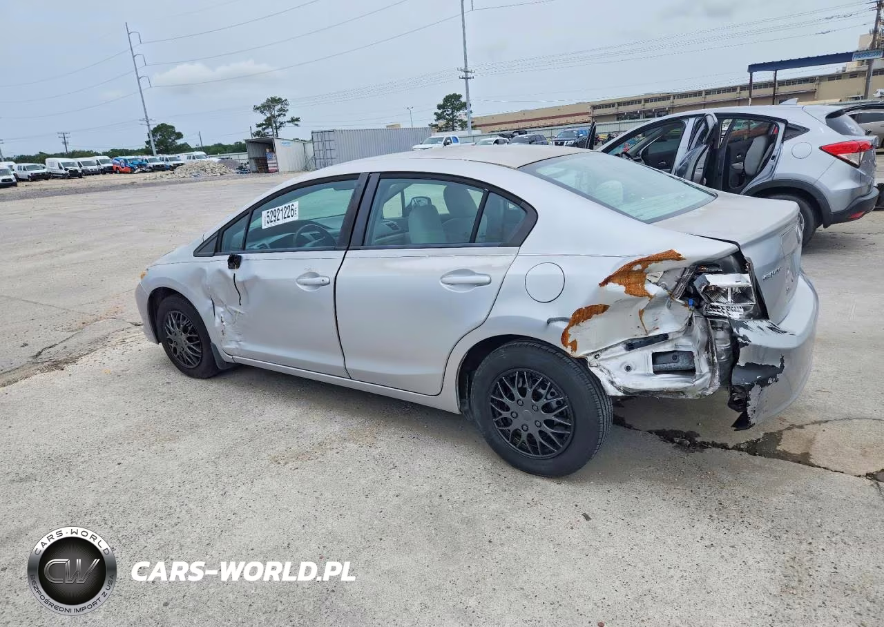 2012 Honda Civic Lx VIN:2HGFB2F54CH333726 - 2