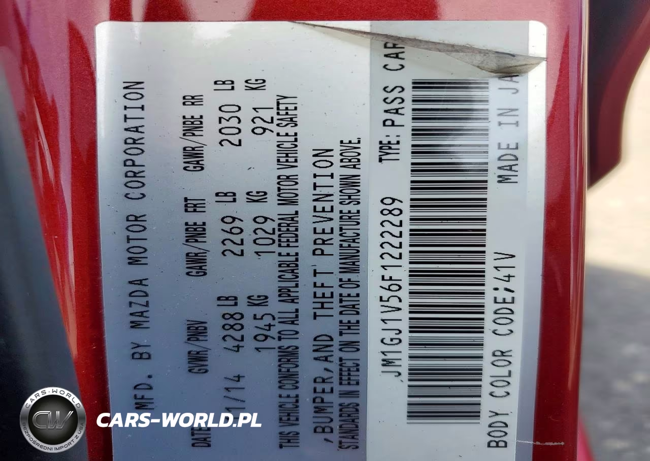 2015 Mazda 6 Touring VIN:JM1GJ1V56F1222289 - 12