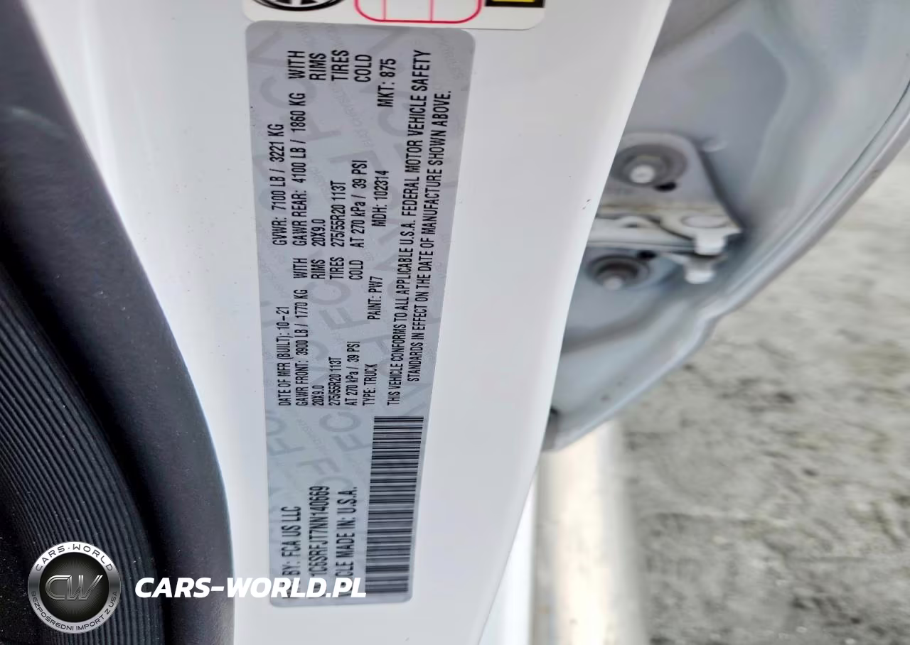 2022 Ram 1500 Laramie 4X4 5'7 Box VIN:1C6SRFJT7NN140669 - 12
