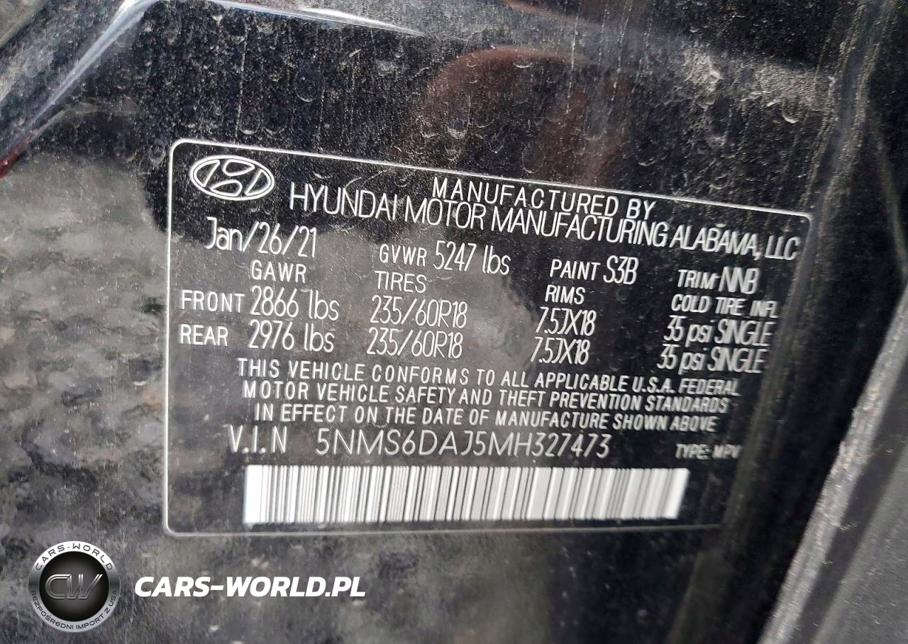 2021 Hyundai Santa Fe Sel VIN:5NMS6DAJ5MH327473 - 13