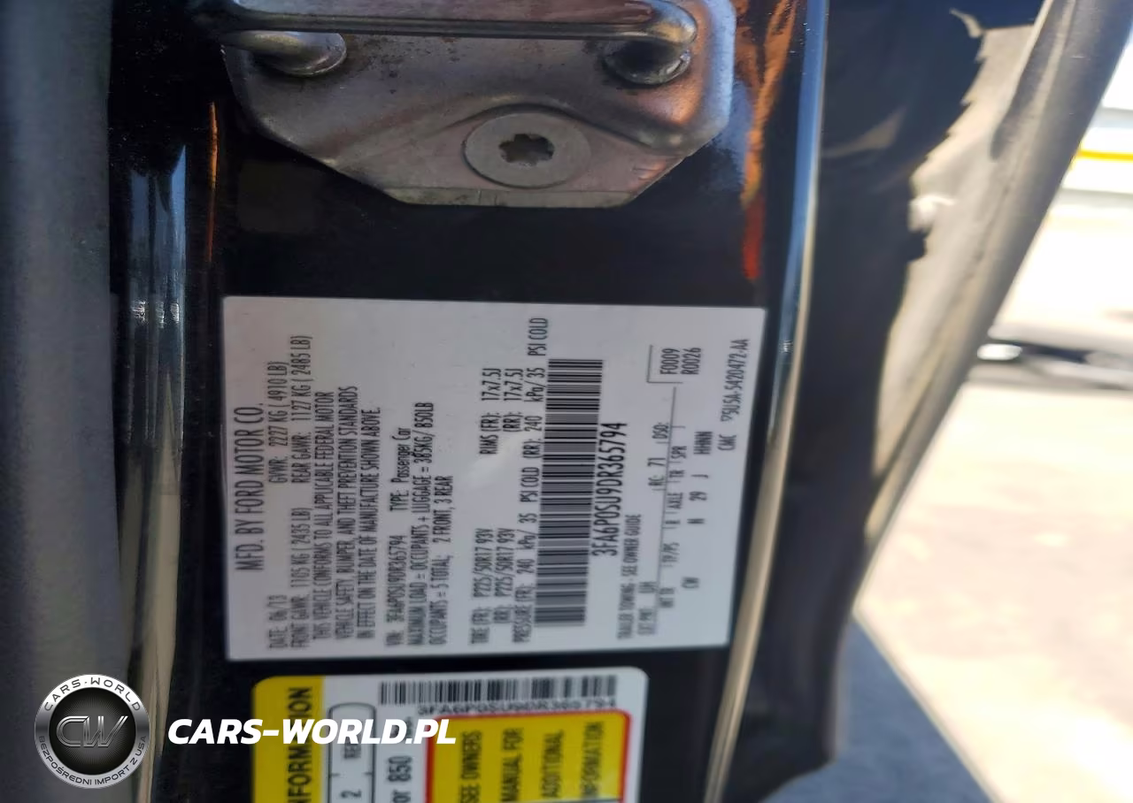 2013 Ford Fusion Titanium Phev VIN:3FA6P0SU9DR365794 - 13