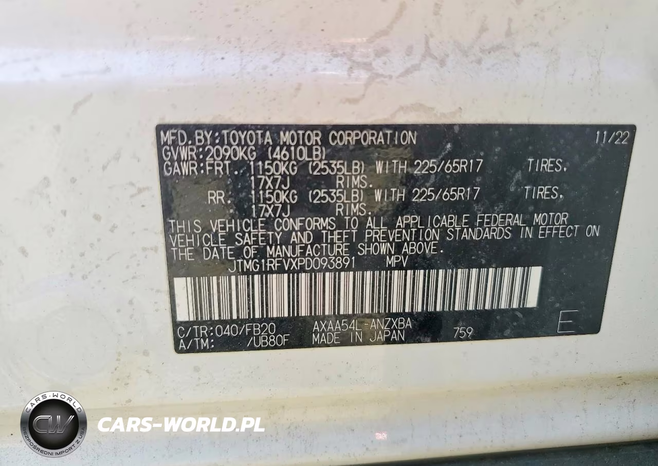 2023 Toyota Rav4 Le VIN:JTMG1RFVXPD093891 - 14