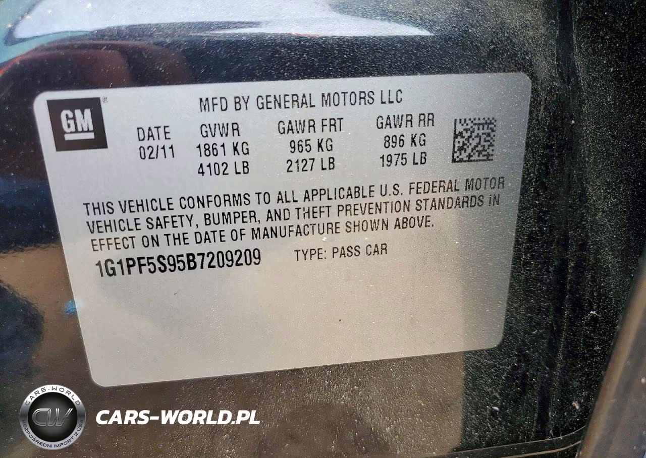 2011 Chevrolet Cruze Lt VIN:1G1PF5S95B7209209 - 12