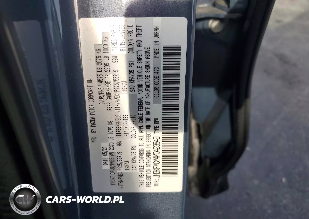 2021 Mazda Cx-5 Touring VIN:JM3KFACM4M0423849 - 12