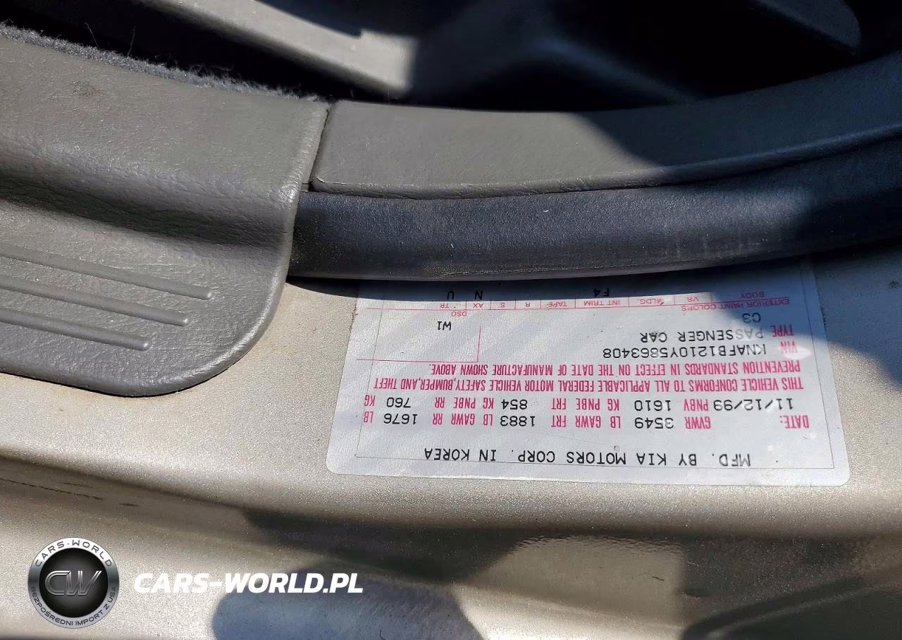 2000 Kia Sephia Base VIN:KNAFB1210Y5863408 - 13