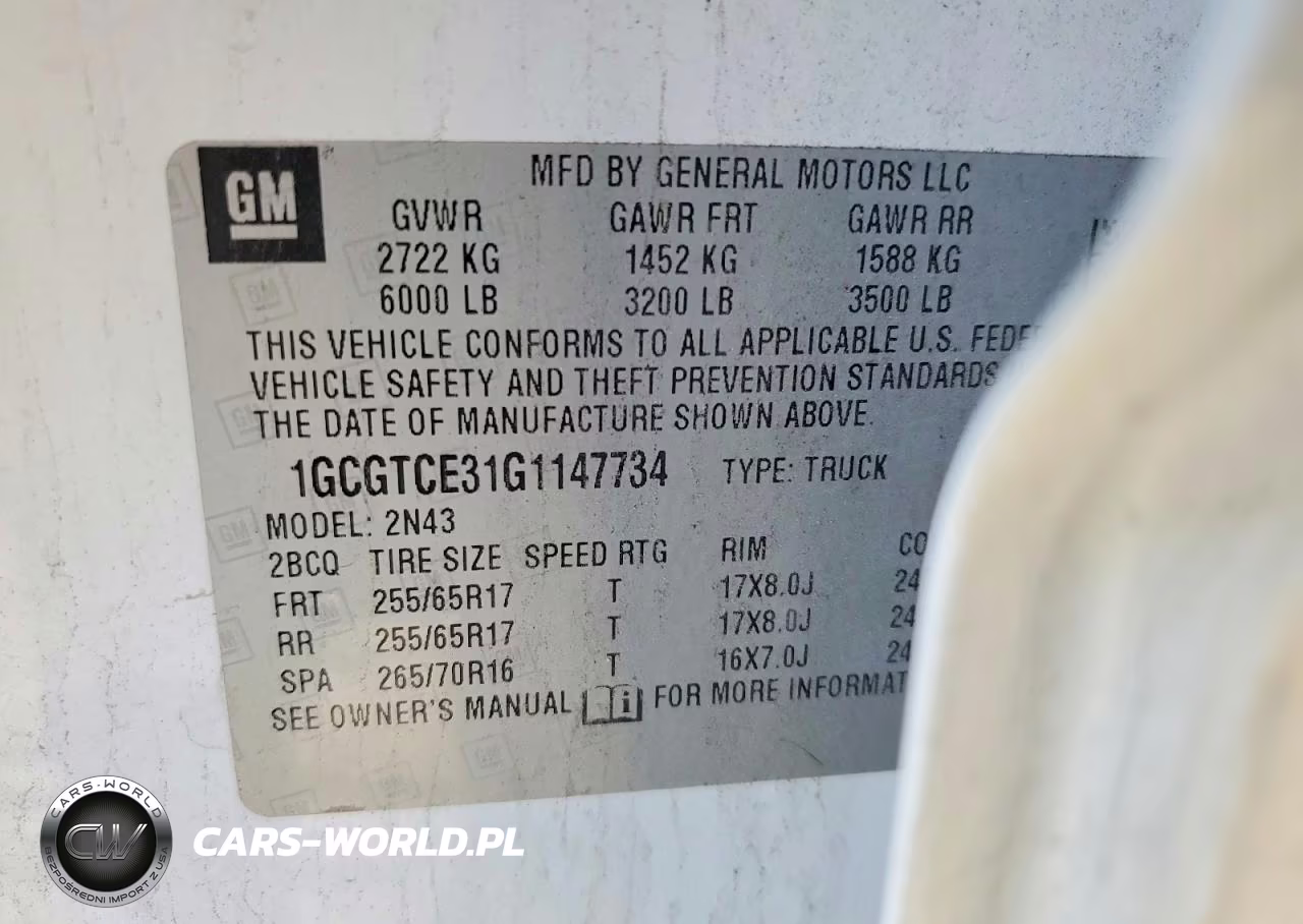 2016 Chevrolet Colorado Lt VIN:1GCGTCE31G1147734 - 12