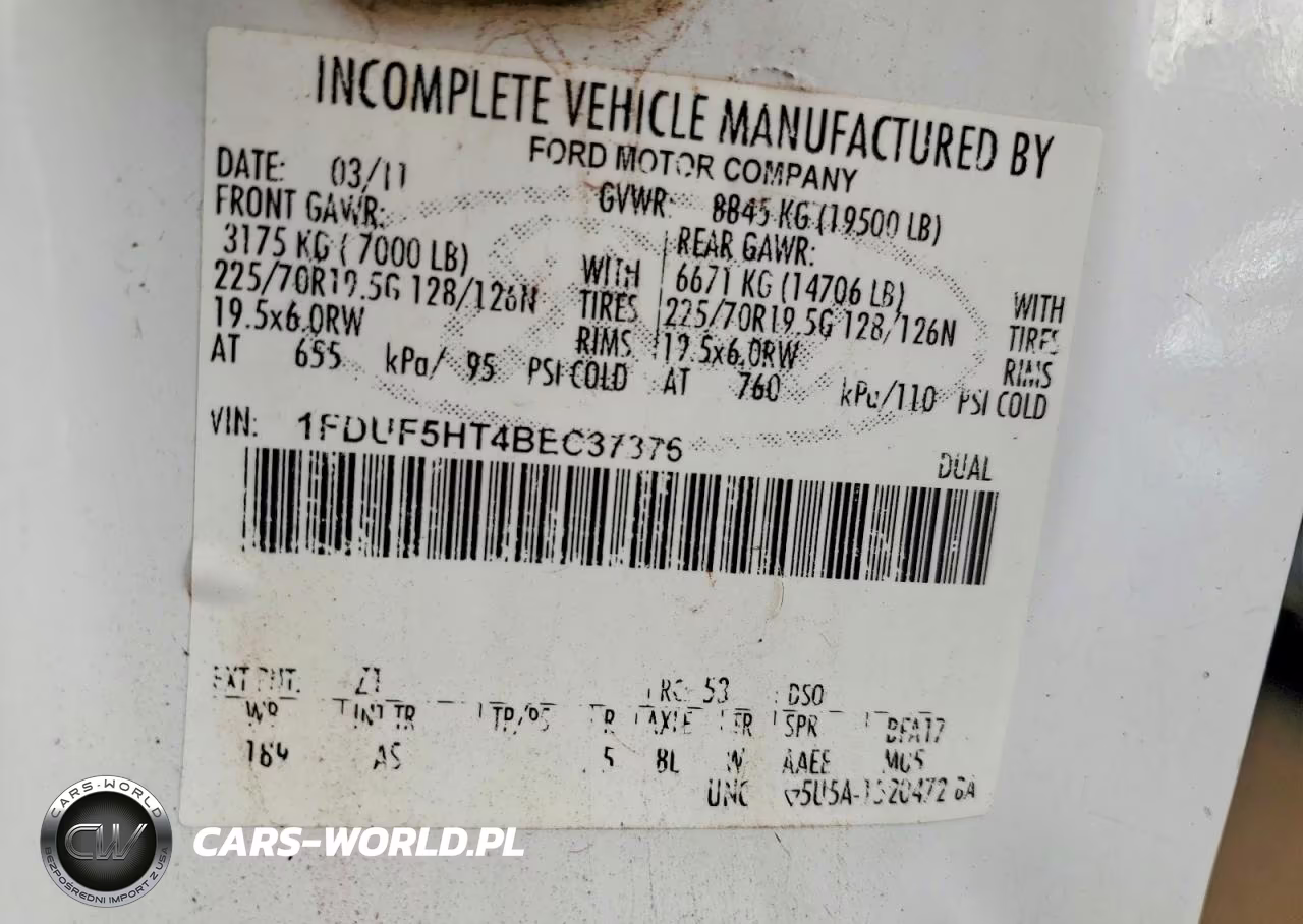 2011 Ford F550 Super Duty Crane Truck VIN:1FDUF5HT4BEC37376 - 10