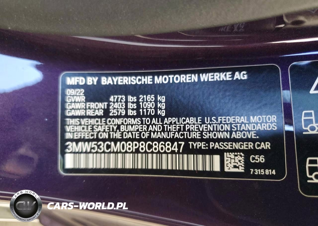 2023 BMW M240Xi VIN:3MW53CM08P8C86847 - 13