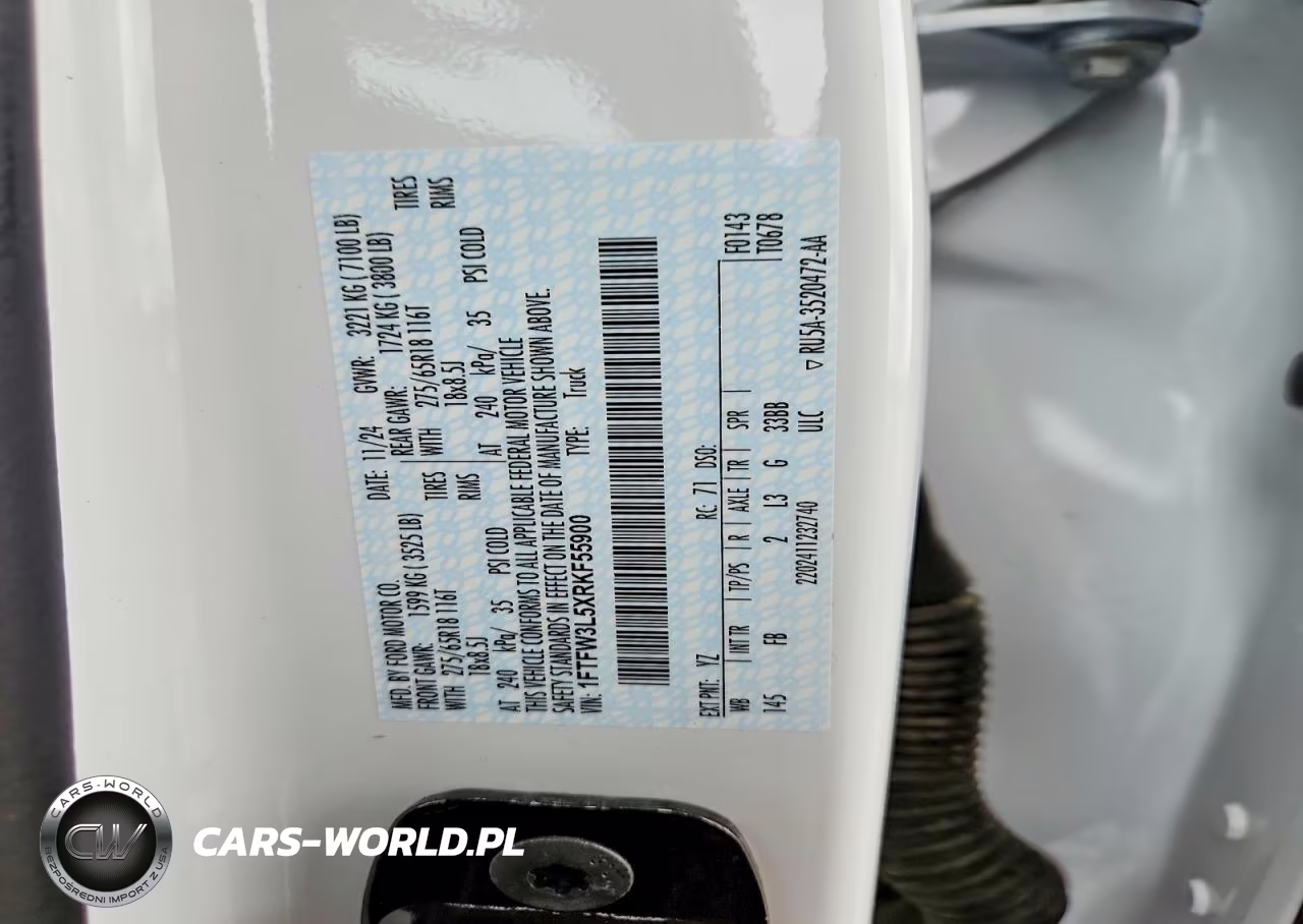 2024 Ford F150 Xlt VIN:1FTFW3L5XRKF55900 - 13