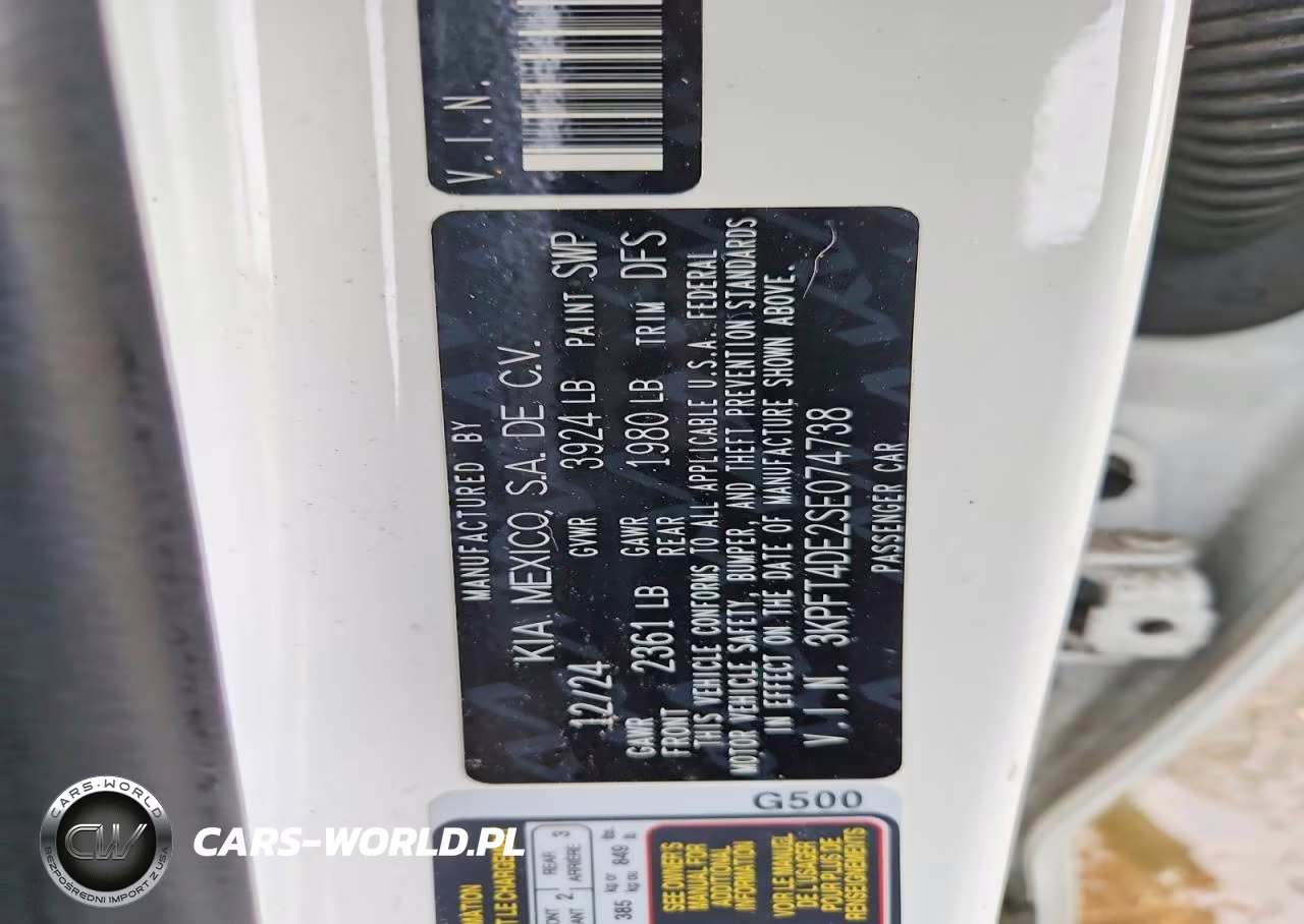 2025 Kia K4 Lxs VIN:3KPFT4DE2SE074738 - 12